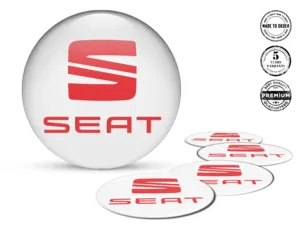 Seat Wheel Emblems Version Premium Label Design